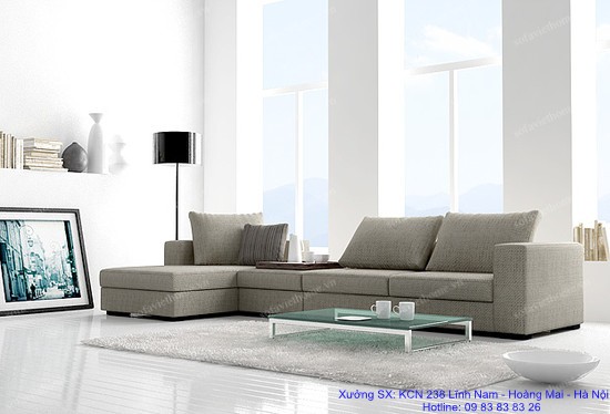 Sofa góc nỉ 18